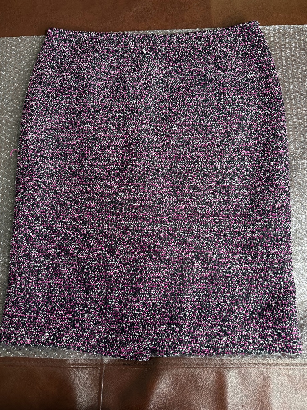 Calvin Klein Women's Speckled Pink Tweed Pencil Skirt